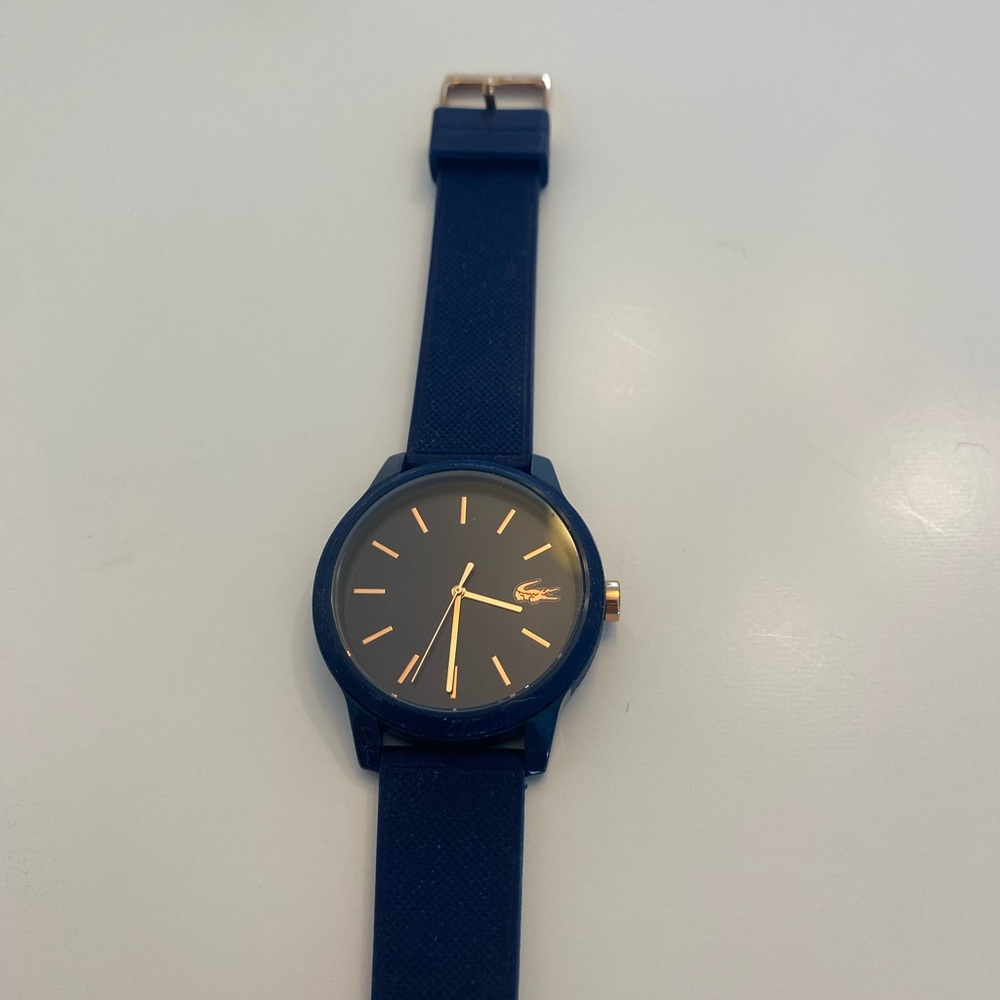 Lacoste Blue and Gold Men's Watch